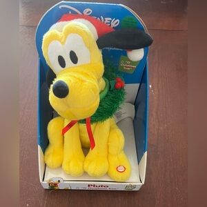 Disney Pluto Singing Holiday Plush - Yellow and Black